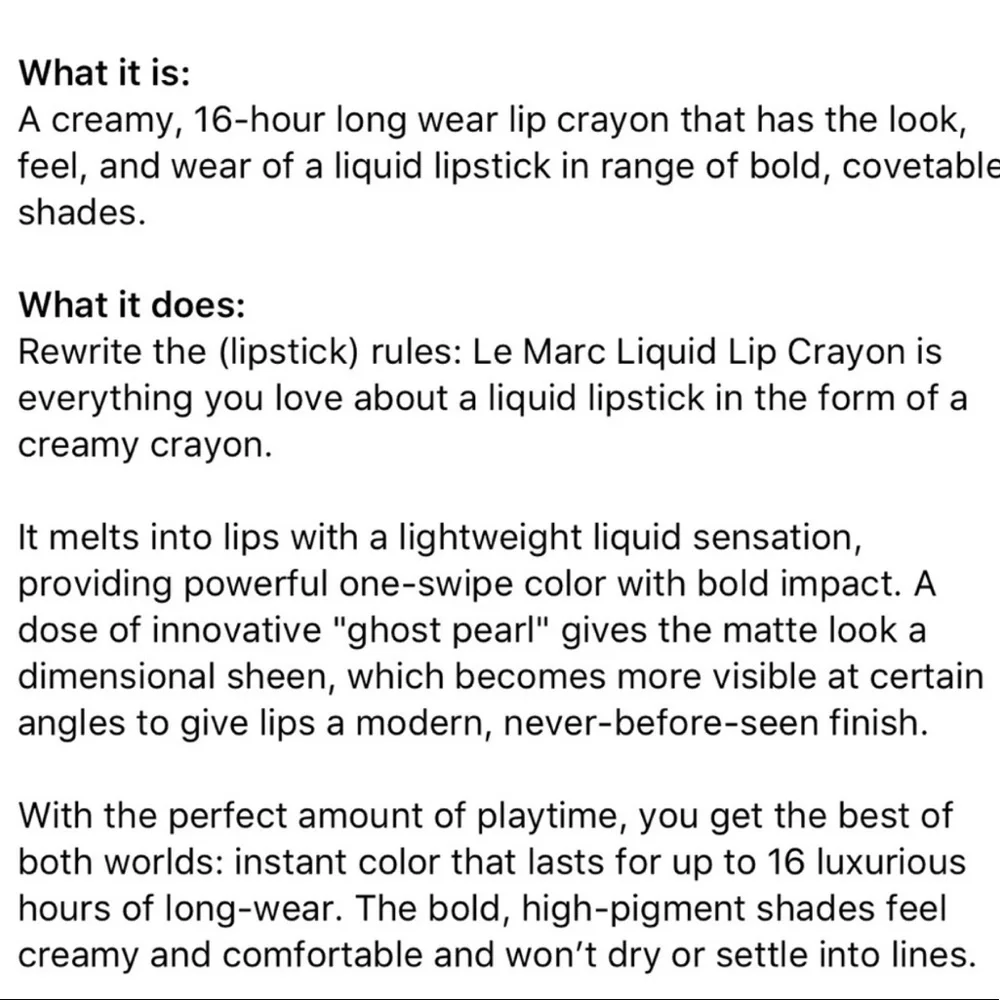 💋Marc Jacobs Liquid Lip Crayon Lipstick + Mascara
